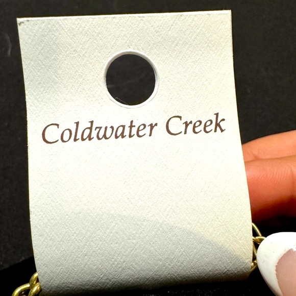 NWT Coldwater Creek Laurel Leaf Statement Necklace - Picture 4 of 4